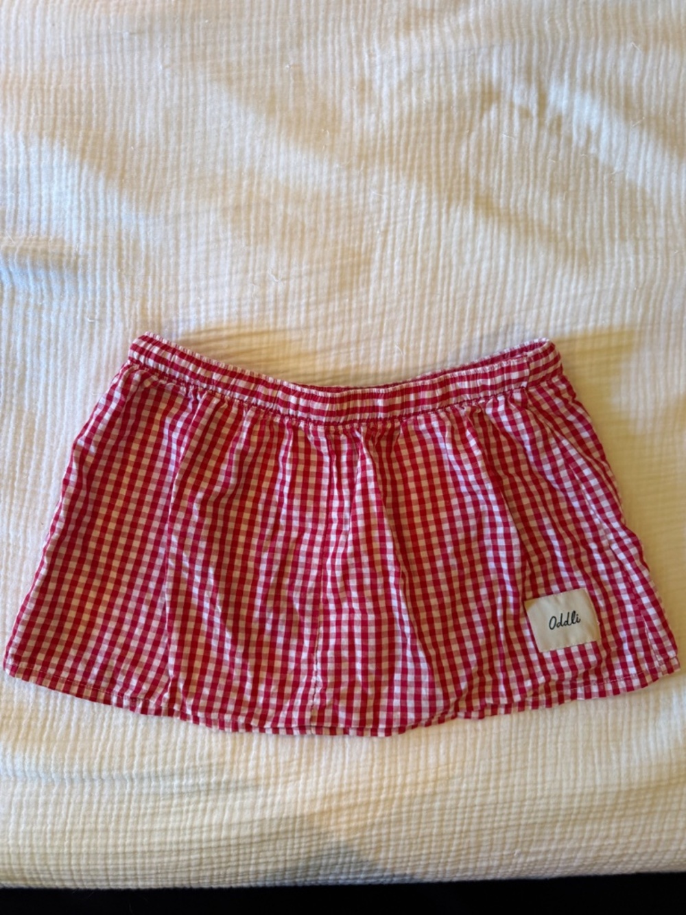 Oddli Gingham Mini Skirt - Picture 2 of 3